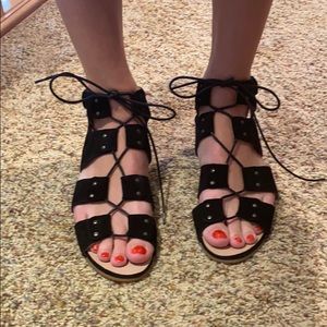 Lace up sandals